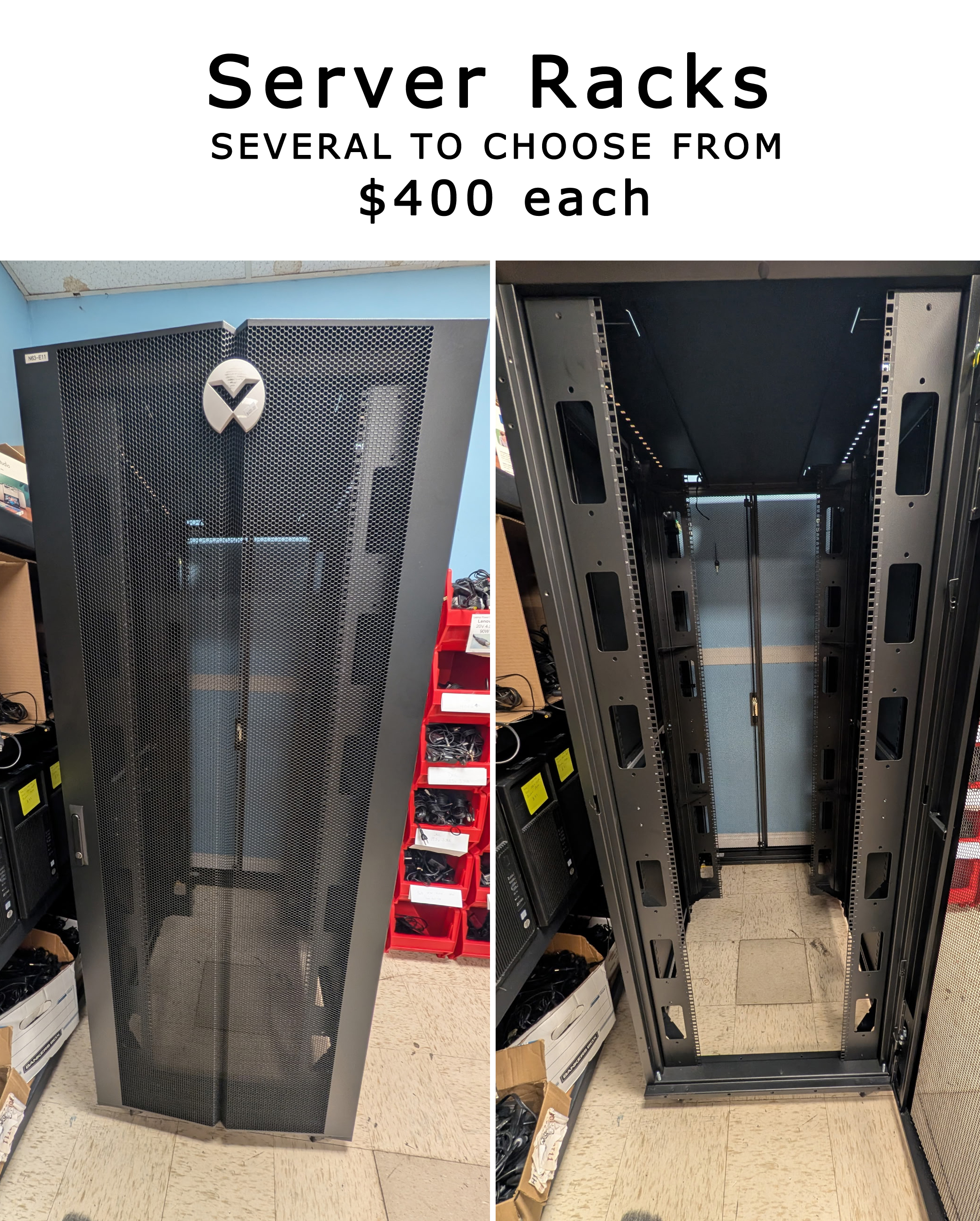 Server Racks - several to choose from: $400 each
